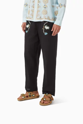 حذاء مفتوح سامبلا بخرز شمواه