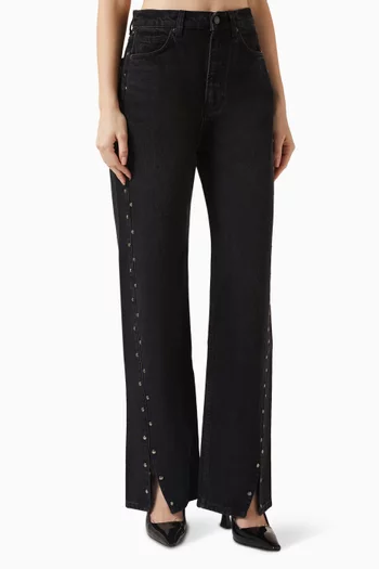 Cary Slouchy Straight-leg Jeans in Denim