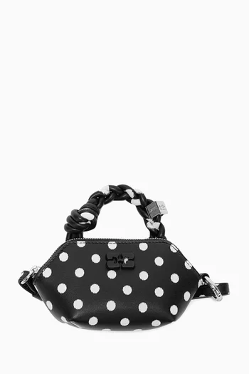 Nano Bou Bag in Polka-dot Recycled Leather