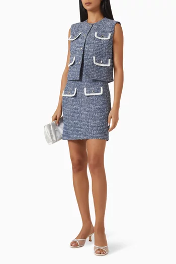 Litalba Vest in Tweed