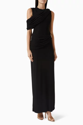 Nimes Drape Dress in Jersey