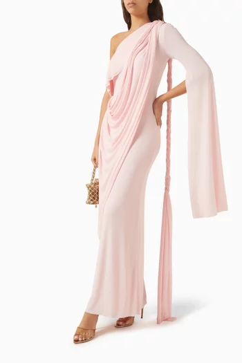 Bollington Drape Dress in Jersey