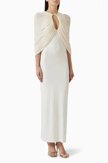 Kokon Cape Dress in Viscose Blend
