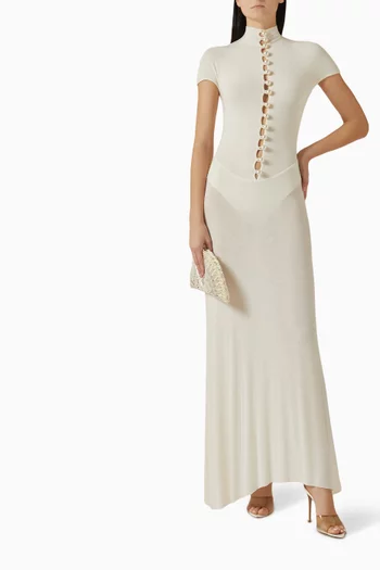 فستان ميا شفاف مزيج فيسكوز