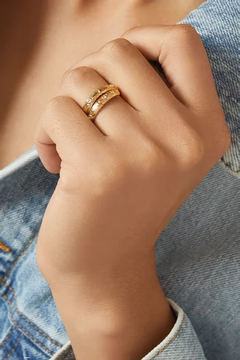 Bambini Liane Ring in Gold-plated Metal