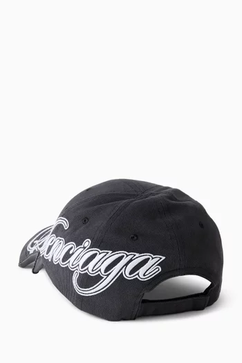 كاب بشعار الماركة بخط يدوي قطن دريل