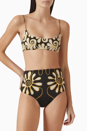 Isla Printed Bikini Top