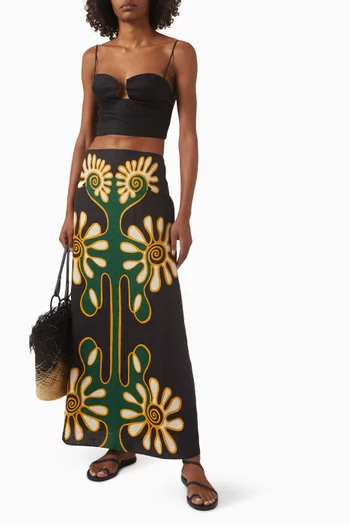 Imperia Crop Top in Linen