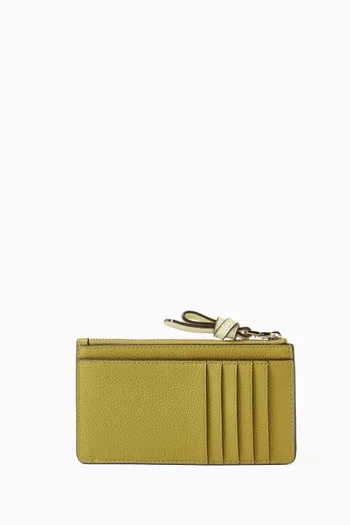 Loop Credit Card Case in Grained Leather