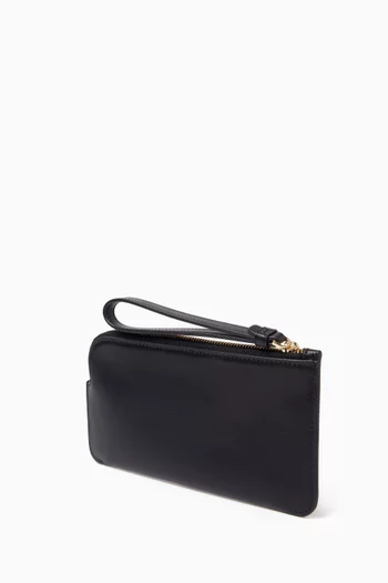 Zip Wrislet Pouch in Leather
