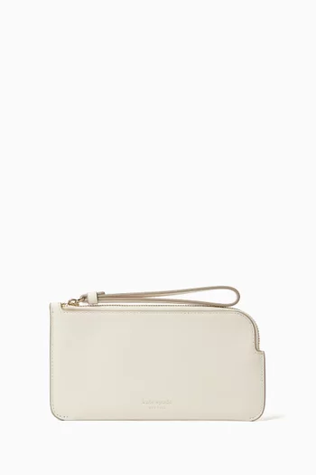 Zip Wrislet Pouch in Leather