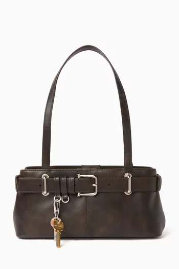 Mini Brocle Shoulder Bag in Leather
