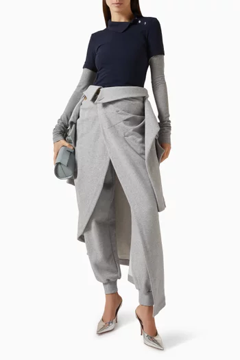 Layered Polo Shirt in Cotton