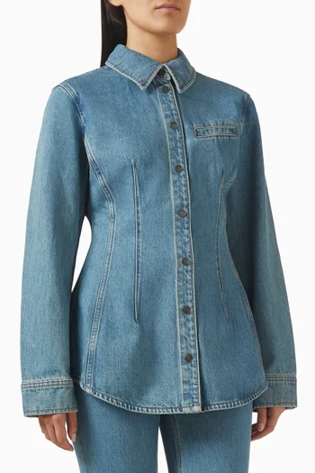Button-up Shirt in Denim