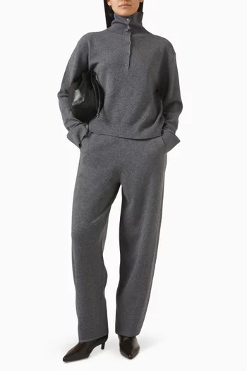 بنطال رياضي تتريس مزيج صوف مارينو