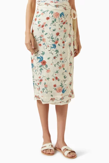 Luna Wrap Midi Skirt