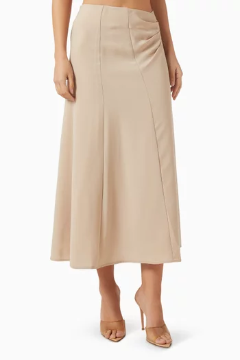 Flared Midi Skirt