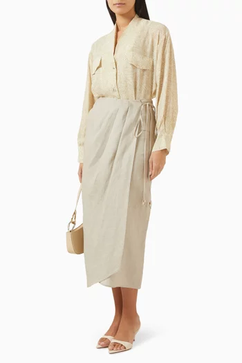 Printed Patch-pocket Shirt