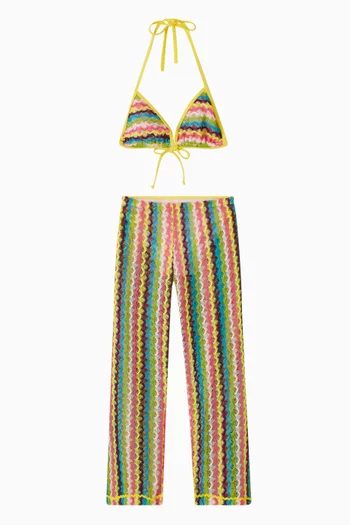 طقم بيكيني أفين بنقشة بالكامل