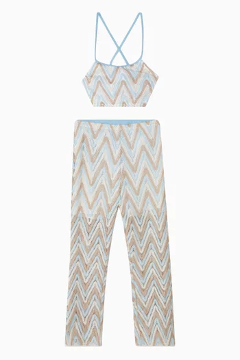 Crochet Zigzag Beach Pants