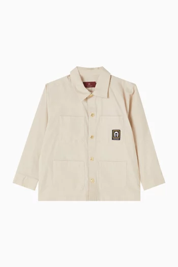 Logo-patch Shirt in Cotton