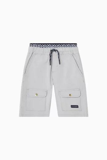 شورت رياضي بحزام خصر بشعار الماركة