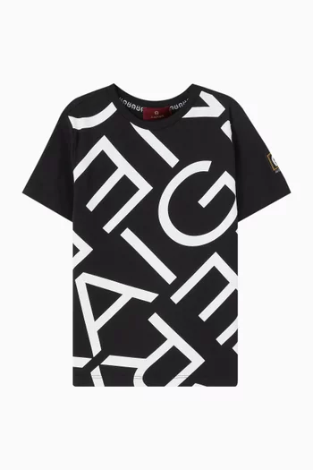 All-over Print Logo T-shirt
