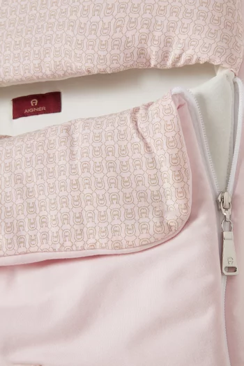 كيس نوم للأطفال الرضع بتطريز شعار الماركة قطن بيما