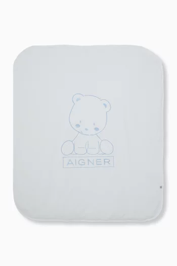 بطانية للرضع مطرزة بشعار الماركة قطن بيما