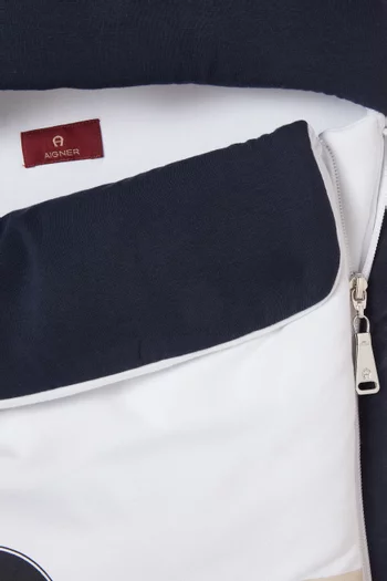 كيس نوم للرضع بشعار الماركة مخطط قطن بيما