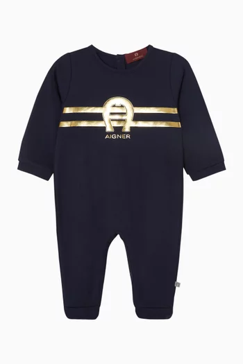 Metallic Logo Pyjama in Cotton