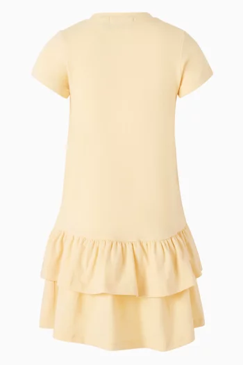 فستان بطبعة حقيبة قطن