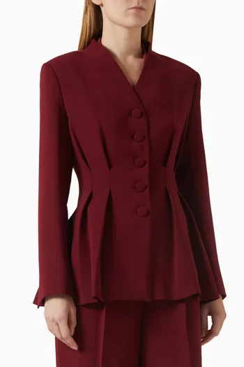 Panelled Button Blazer