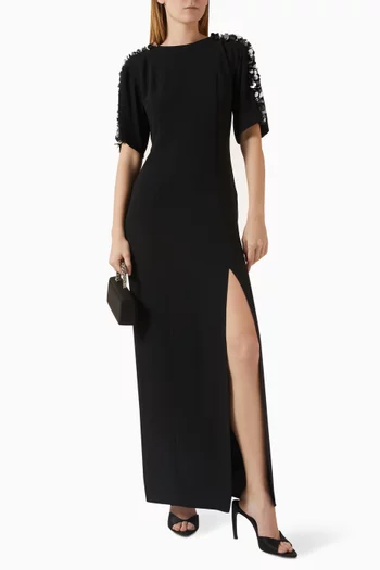 Embellished Dress in Viscose