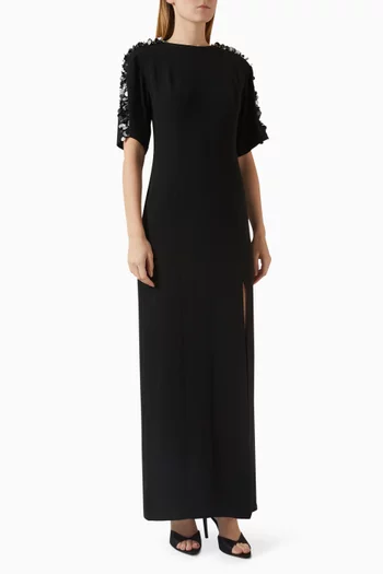 Embellished Dress in Viscose