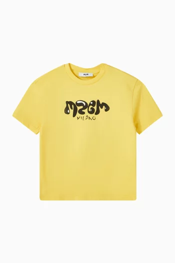 Graphic Logo T-shirt in Cotton Jersey
