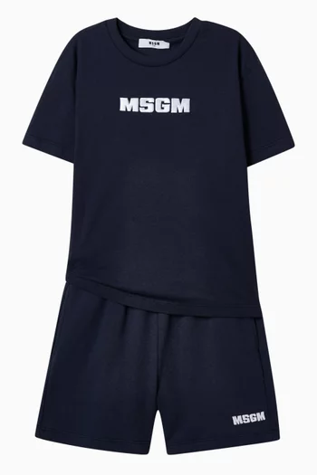 Logo Drawstring Shorts in Cotton
