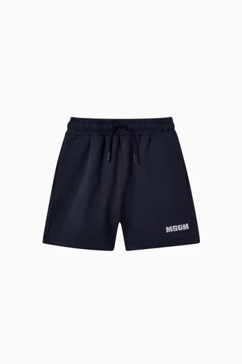 Logo Drawstring Shorts in Cotton