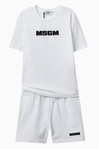 شورت برباط تضييق وشعار الماركة قطن