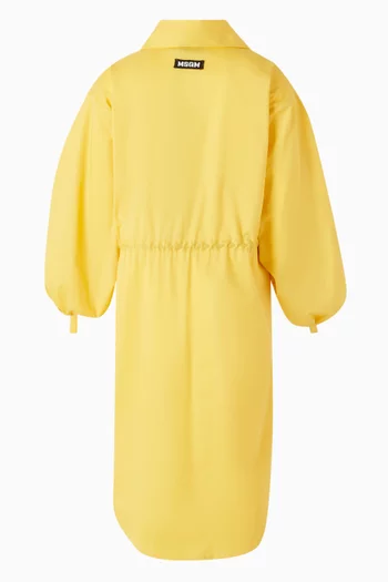 فستان بنمط قميص قطن