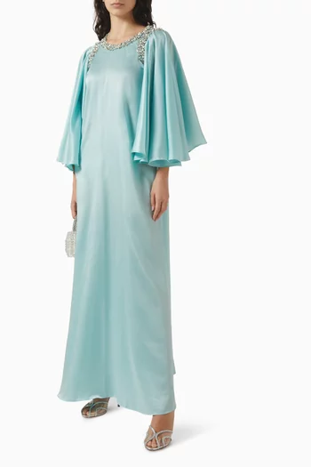 Crystal-embellished Dress in Crepe