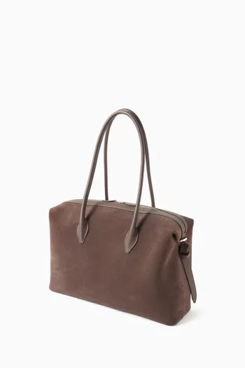 Large Brioche Duffle Bag in Suede
