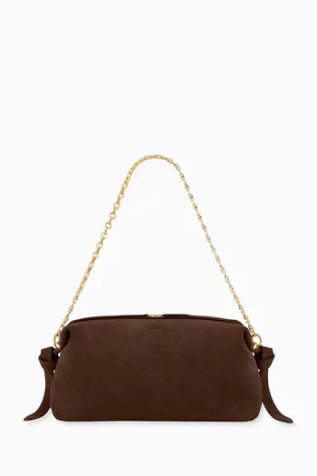 Brioche Pouch in Suede