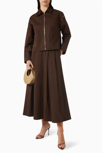 طقم تنورة بسحّاب