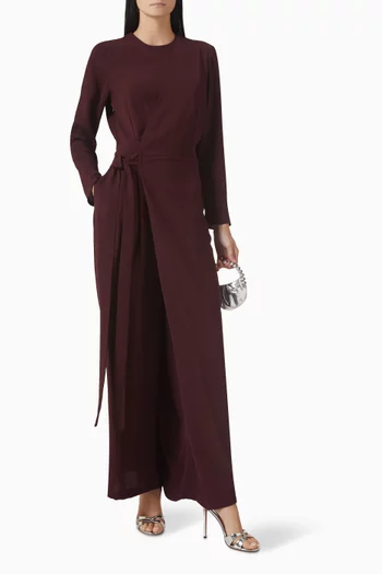 Tie-up Wrap Jumpsuit