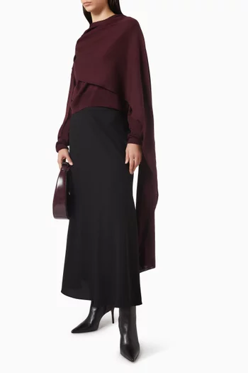 Midi Flared Skirt
