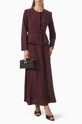 Belted Jacket & Skirt Set