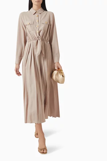Pleated Maxi Dress