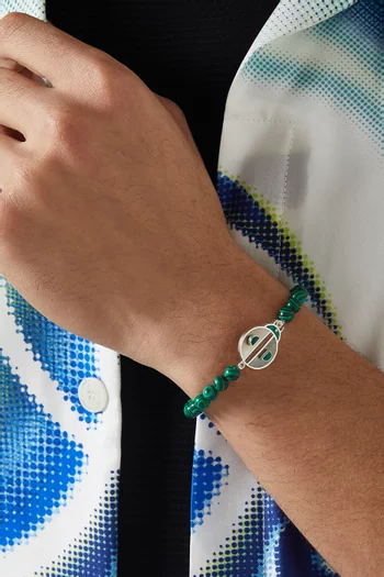 سوار بخرز فضة إسترلينية