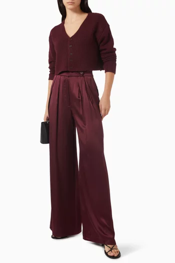 Bianco Cropped Cardigan in Cashmere